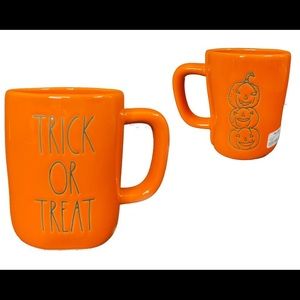 Rae Dunn Orange Trick or Treat Halloween Mug